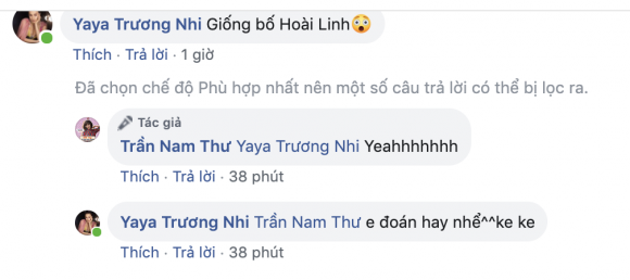 diễn viên Nam Thư, danh hài Hoài Linh, sao Việt